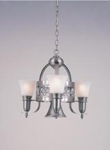 Hi-Lite MFG Co. H-3Y-D-14-MARBLE - 4-LIGHT POT RACK CHANDELIER